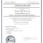 TTZ Zertifikat Olaf Burchardt